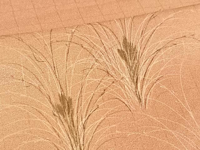 平和屋着物●訪問着 手描き 刺繍 草木文 暈し染め 正絹 逸品 AAAM6818ph