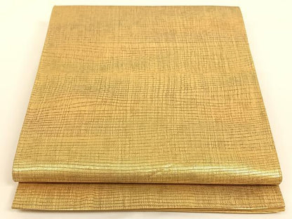 平和屋着物◎六通柄袋帯 霞文 櫛織り箔 鈴乃屋扱い 正絹 逸品 AAAM6936ey