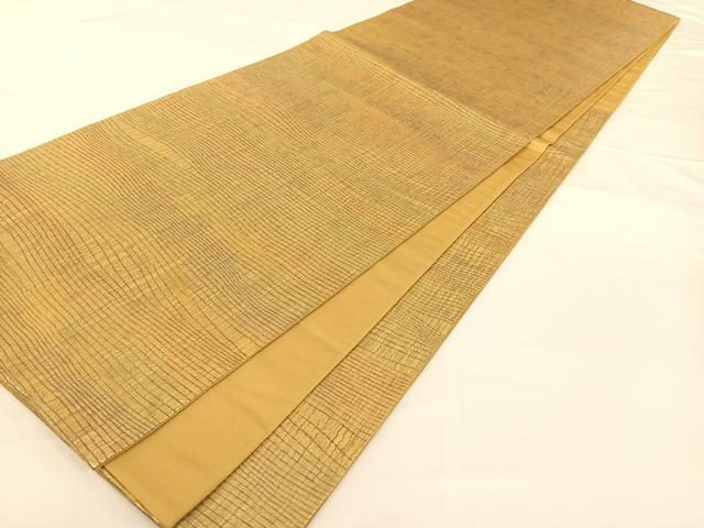 平和屋着物◎六通柄袋帯 霞文 櫛織り箔 鈴乃屋扱い 正絹 逸品 AAAM6936ey