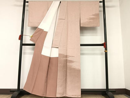 平和屋着物■訪問着　芝地紋　暈し染め　正絹　逸品　AAAM7317oa
