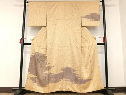 平和屋着物■訪問着　絞り　飾花文　金彩　正絹　逸品　AAAM7319oa