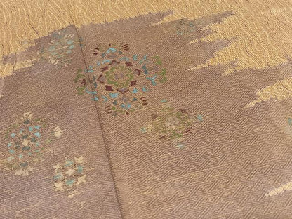 平和屋着物■訪問着　絞り　飾花文　金彩　正絹　逸品　AAAM7319oa