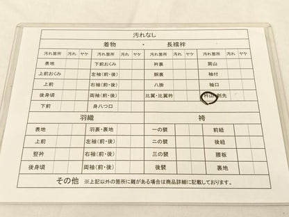 平和屋着物■お召　格子柄　立涌文　正絹　逸品　AAAM7547np