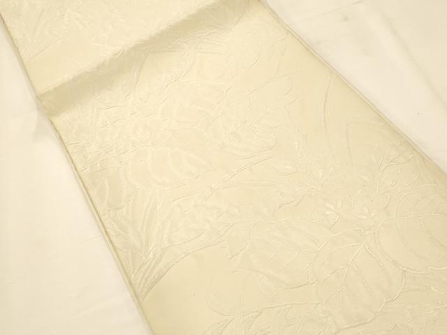 平和屋着物◎六通柄袋帯 唐織 草花文 正絹 逸品 AAAM7900fw
