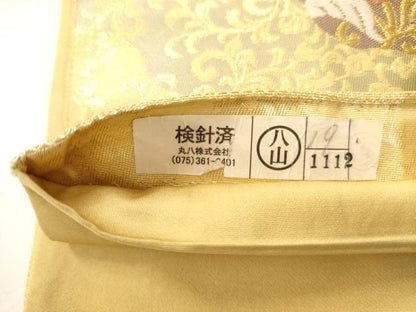 平和屋着物◎六通柄袋帯 正倉院亀甲花文 金糸 正絹 逸品 AAAM7921jz