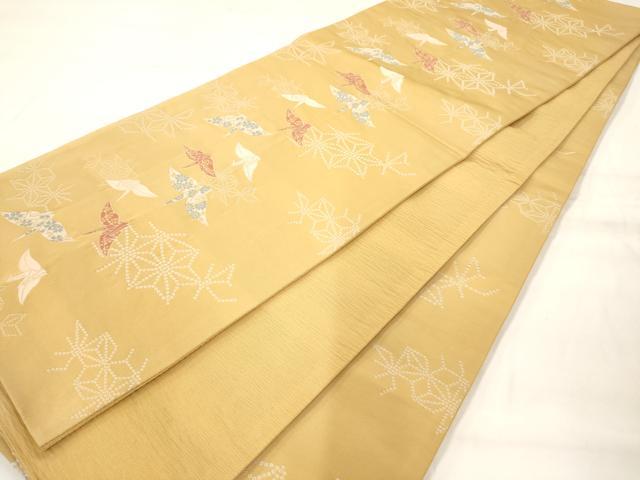 平和屋着物◎六通柄袋帯 蜀江花丸文 銀糸 正絹 逸品 AAAM7985jz