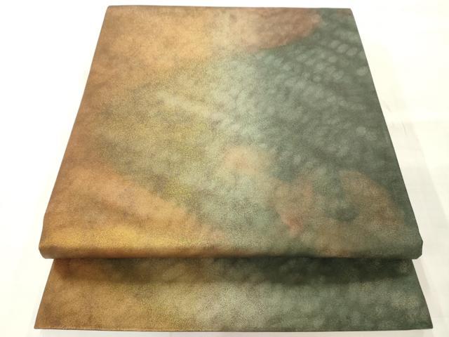 平和屋着物◎全通柄袋帯　霞文　引箔　正絹　逸品　AAAM8053jz