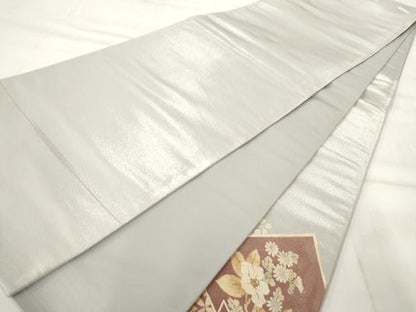 平和屋着物◎太鼓柄袋帯 刺繍 色紙花文 金銀彩 正絹 逸品 AAAM8059jz
