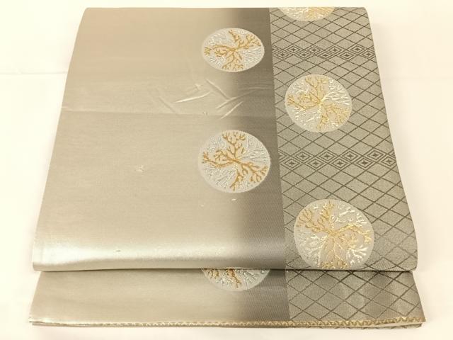 平和屋着物◎六通柄袋帯　献上有職文　金銀糸　引箔　正絹　逸品　AAAM8474wt