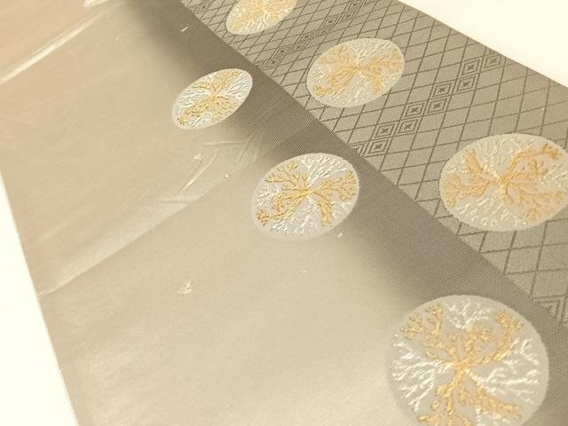 平和屋着物◎六通柄袋帯　献上有職文　金銀糸　引箔　正絹　逸品　AAAM8474wt