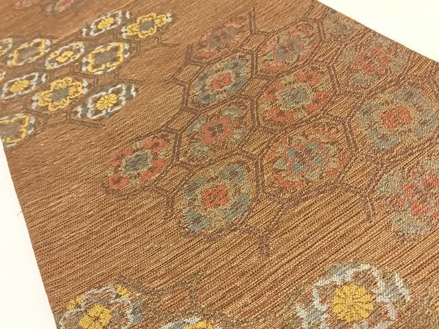 平和屋着物◎六通柄袋帯 正倉院華文 正絹 逸品 AAAM8490wt