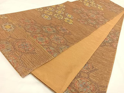 平和屋着物◎六通柄袋帯 正倉院華文 正絹 逸品 AAAM8490wt