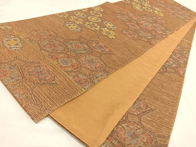 平和屋着物◎六通柄袋帯 正倉院華文 正絹 逸品 AAAM8490wt