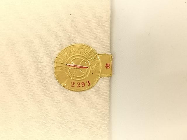 平和屋着物◎西陣 廣部商事 六通柄袋帯 雲取り草花文 金銀糸 証紙付き 正絹 逸品 AAAM8500wt
