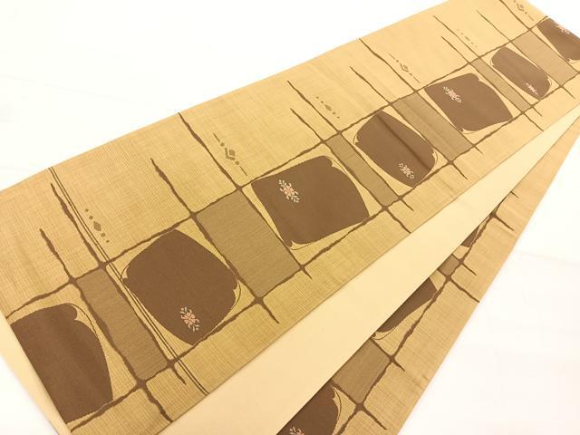 平和屋着物◎六通柄袋帯 花間道 正絹 逸品 AAAM8675yx