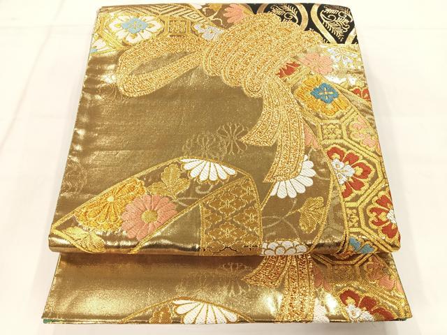 平和屋着物◎六通柄袋帯 華淑女 金糸 鈴乃屋扱い 正絹 逸品 AAAM8742yx