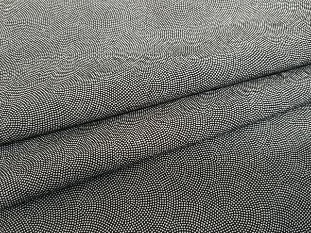 平和屋着物●江戸小紋　鮫小紋柄　黒地　正絹　逸品　未使用　AAAN0631ph