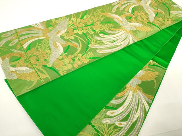 平和屋着物◎六通柄袋帯 花鳥文 金銀糸 正絹 逸品 AAAN0911ru