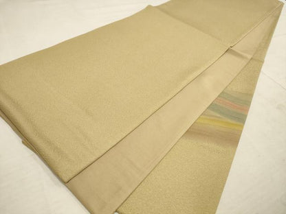 平和屋着物◎太鼓柄袋帯 霞文 銀糸 正絹 逸品 AAAN1416tm