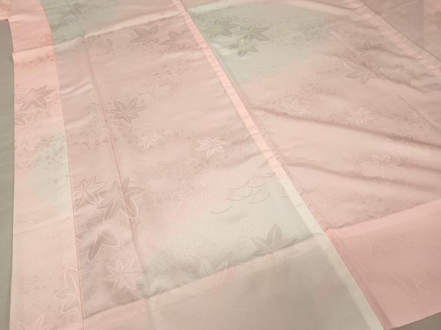 平和屋着物■長襦袢　無双仕立て　楓地紋　暈し染め　洗える着物　AAAN3094ja