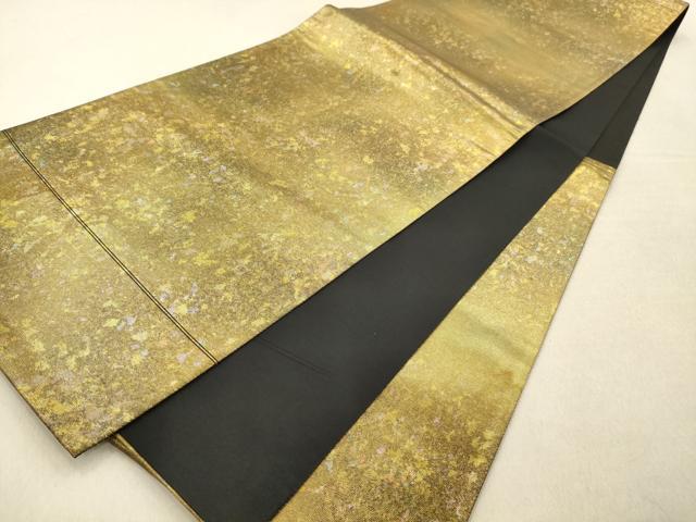 平和屋着物◎六通柄袋帯 箔散らし 金糸 引箔 正絹 逸品 AAAN3451tm