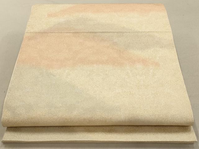 平和屋着物◎砂子綴れ 全通柄袋帯 遠山文 金糸 正絹 逸品 AAAN3456tm
