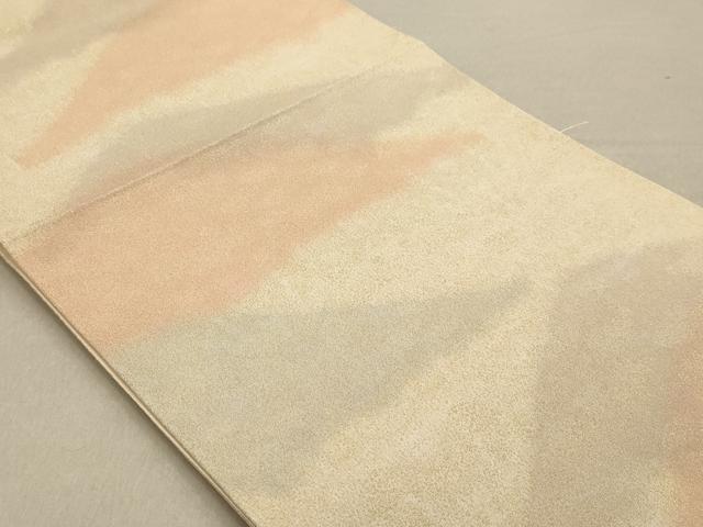 平和屋着物◎砂子綴れ 全通柄袋帯 遠山文 金糸 正絹 逸品 AAAN3456tm