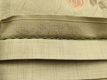 平和屋着物◎六通柄袋帯 色紙草花文 正絹 逸品 AAAN3482tm