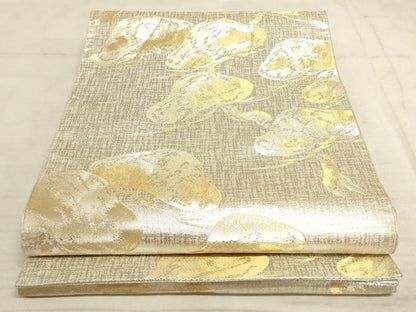 平和屋着物◎佐賀錦 六通柄袋帯 松文 金銀糸 正絹 逸品 AAAN4427pf