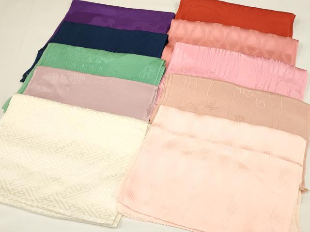 平和屋着物★和装小物　帯揚げ10枚セット　色無地　えり善扱い　逸品　AAAN4739ay