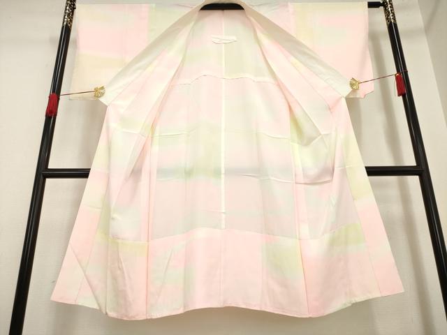 平和屋着物■長襦袢　無双仕立て　霞文　正絹　逸品　AAAN4827ck