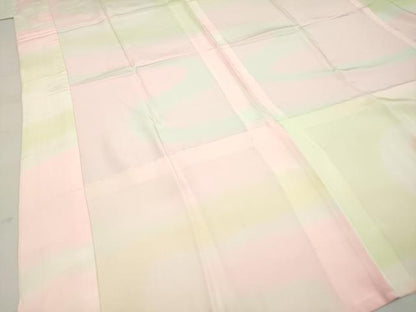 平和屋着物■長襦袢　無双仕立て　霞文　正絹　逸品　AAAN4827ck