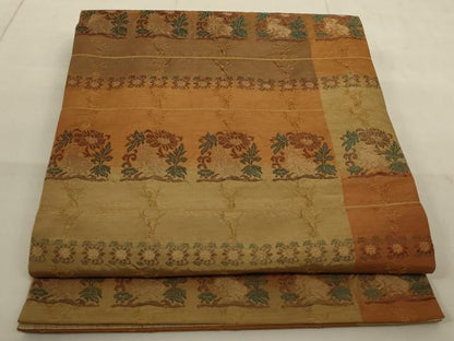 平和屋着物◎全通柄袋帯 名物裂 花兎 正絹 逸品 AAAN4872ou
