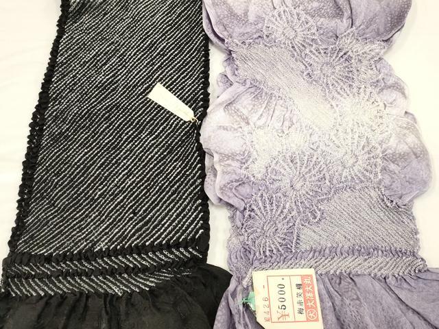 平和屋着物★和装小物 帯揚げ10枚セット 部分絞り 中抜き 花柄 暈し 逸品 AAAN5069ay