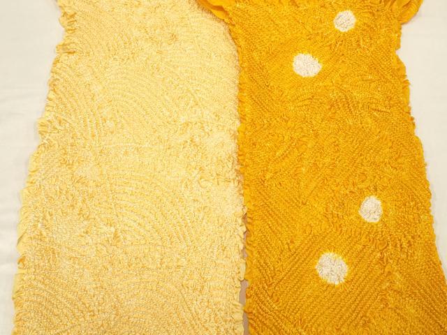 平和屋着物★和装小物 帯揚げ10枚セット 部分絞り 中抜き 花柄 暈し 逸品 AAAN5069ay