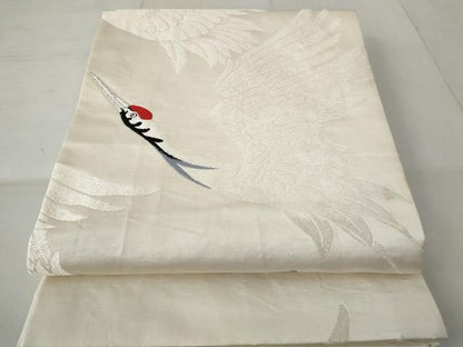 平和屋着物◎六通柄袋帯　飛鶴文　正絹　逸品　AAAN5526st