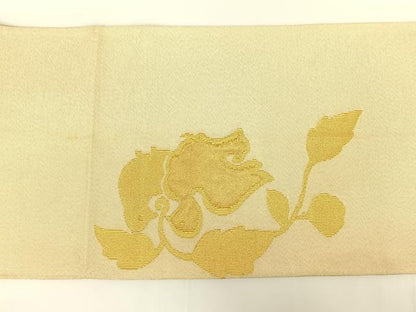 平和屋着物◎太鼓柄袋帯 向かい鳥文 金糸 正絹 逸品 AAAN6295jh