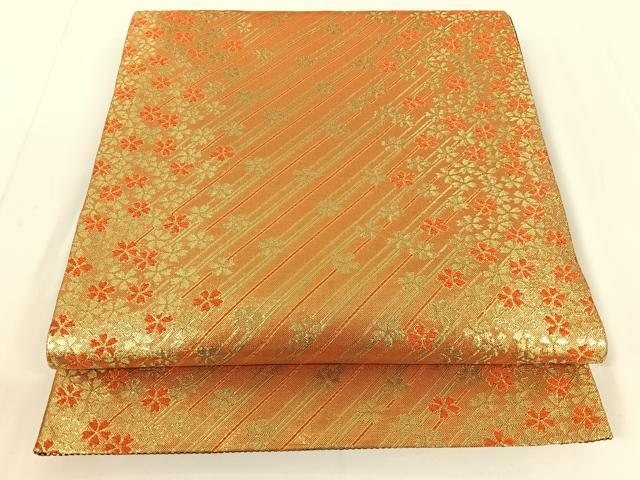 平和屋着物◎両面六通柄袋帯 舞蝶文 金銀糸 正絹 逸品 AAAN6593jh