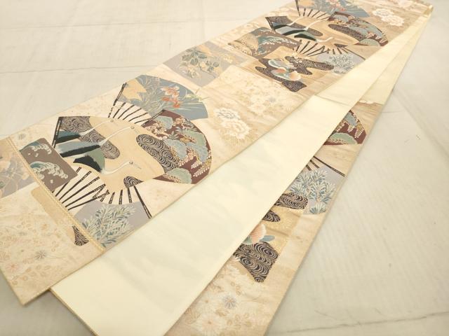 平和屋着物◎六通柄袋帯 九百錦 瑞鳥光琳文 金糸 正絹 逸品 AAAN6863pf