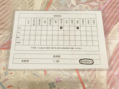 平和屋着物◎六通柄袋帯 結び紐花蝶文 金銀糸 正絹 逸品 AAAN6884pf