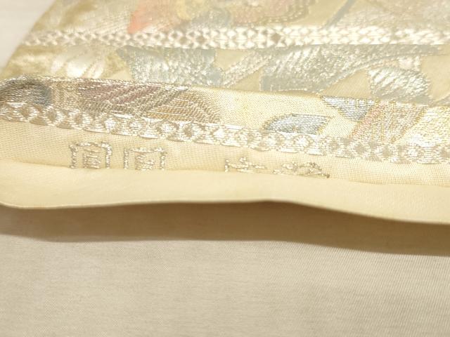 平和屋着物◎六通柄袋帯 鳳凰 唐華 銀糸 正絹 逸品 AAAN7165pf