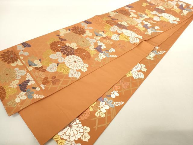 平和屋着物◎六通柄袋帯 唐織 花籬文 金糸 正絹 逸品 AAAN7866pf