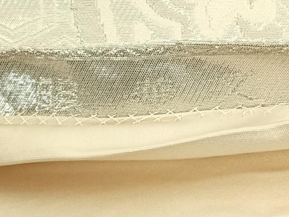 平和屋着物◎西陣 服部織物謹製 六通柄袋帯 花文 金銀糸 正絹 逸品 AAAN9917jh