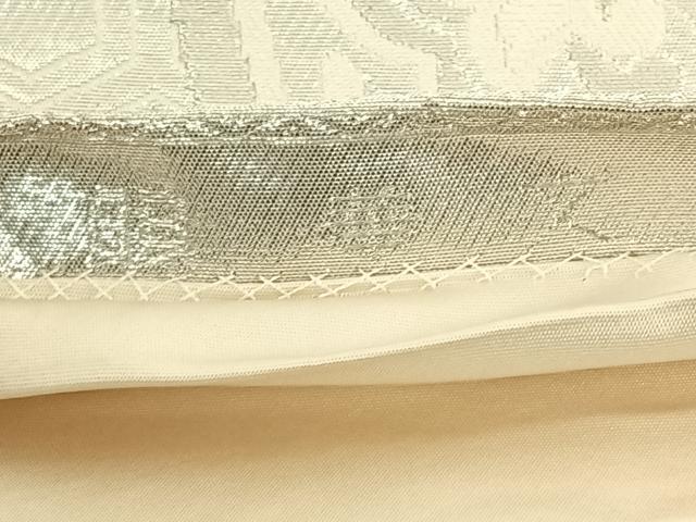 平和屋着物◎西陣 服部織物謹製 六通柄袋帯 花文 金銀糸 正絹 逸品 AAAN9917jh