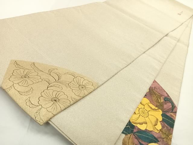 袋帯 綴れの金彩 本金糸 上品な加工 正絹 AO-3134