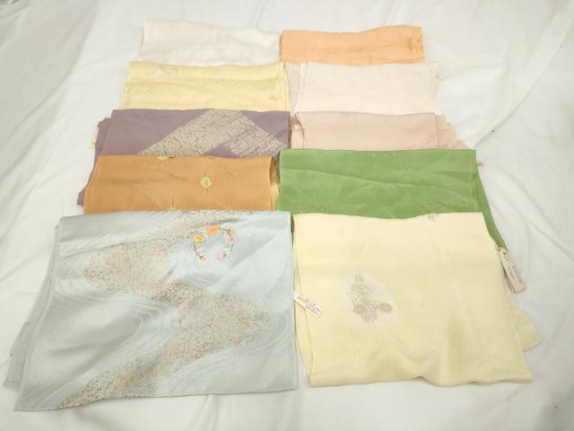 平和屋着物★和装小物 上質な帯揚げ 10枚セット 逸品 AAAO0942ps
