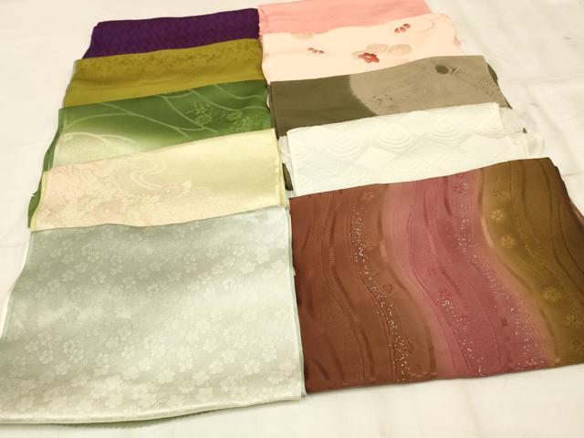 平和屋着物★和装小物 上質な帯揚げ 10枚セット 未使用品多数 逸品 AAAO1691ps