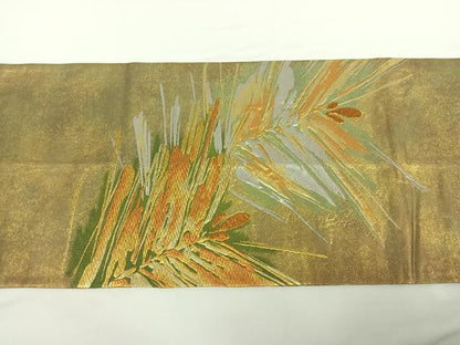平和屋着物◎六通太鼓柄袋帯 松文 金銀糸 引箔 正絹 逸品 AAAO2222jh