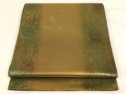 平和屋着物◎六通柄袋帯 霞文 引箔 正絹 逸品 AAAO2993wt