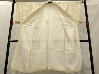平和屋着物■長襦袢　無双仕立て　草花地紋　正絹　逸品　AAAO3196cg